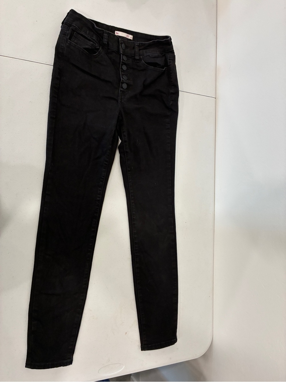 SO High Rise Skinny Jeans- Black Size 5 / 27w
